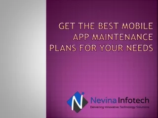 get the best mobile app maintenance plans for your needs