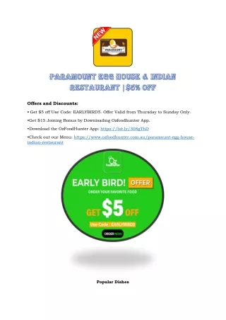 offers and discounts