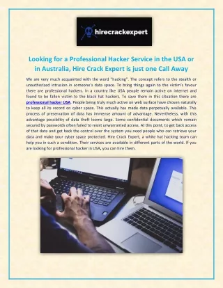 looking for a professional hacker service