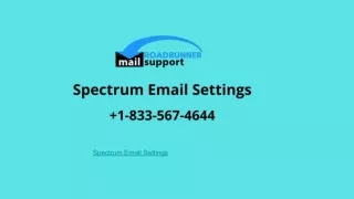 Spectrum Email Settings