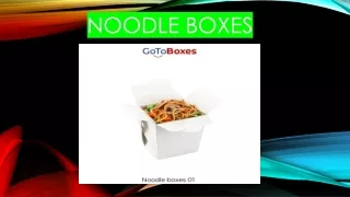 Noodle Boxees