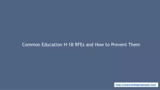 common education h 1b rfes and how to prevent them