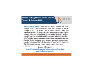 hba1c testing market share growth trends outlook