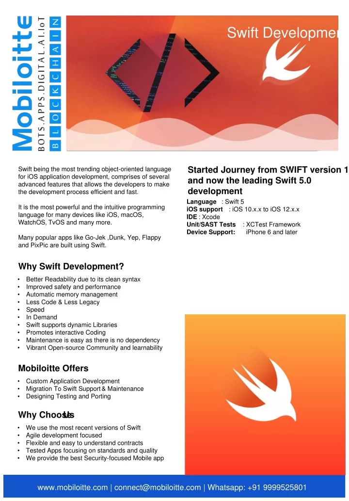 swift development