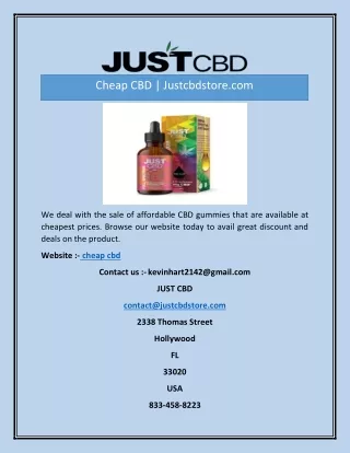 Cheap CBD | Justcbdstore.com