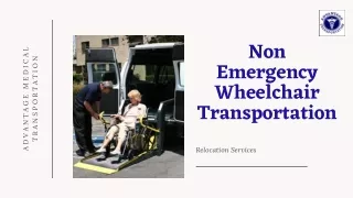 Non Emergency Wheelchair Transportation