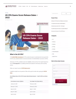 Best CPA Classes in  India | CPA Exam - Simandhar Education