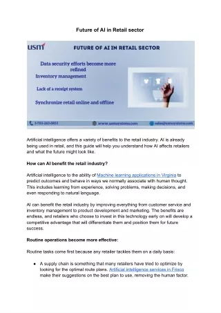future of ai in retail sector