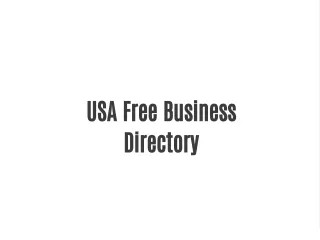 usa free business directory