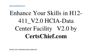 Huawei H12-411_V2.0 Exam Certification Training Kit by CertsChief.com