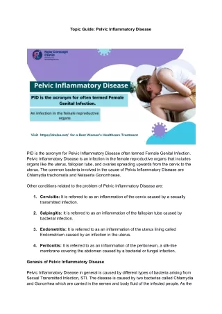 topic guide pelvic inflammatory disease