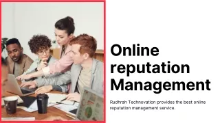 Online reputation Management