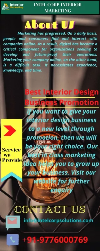 best interior design business promotion