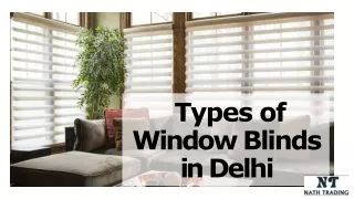 Types of Window Blinds