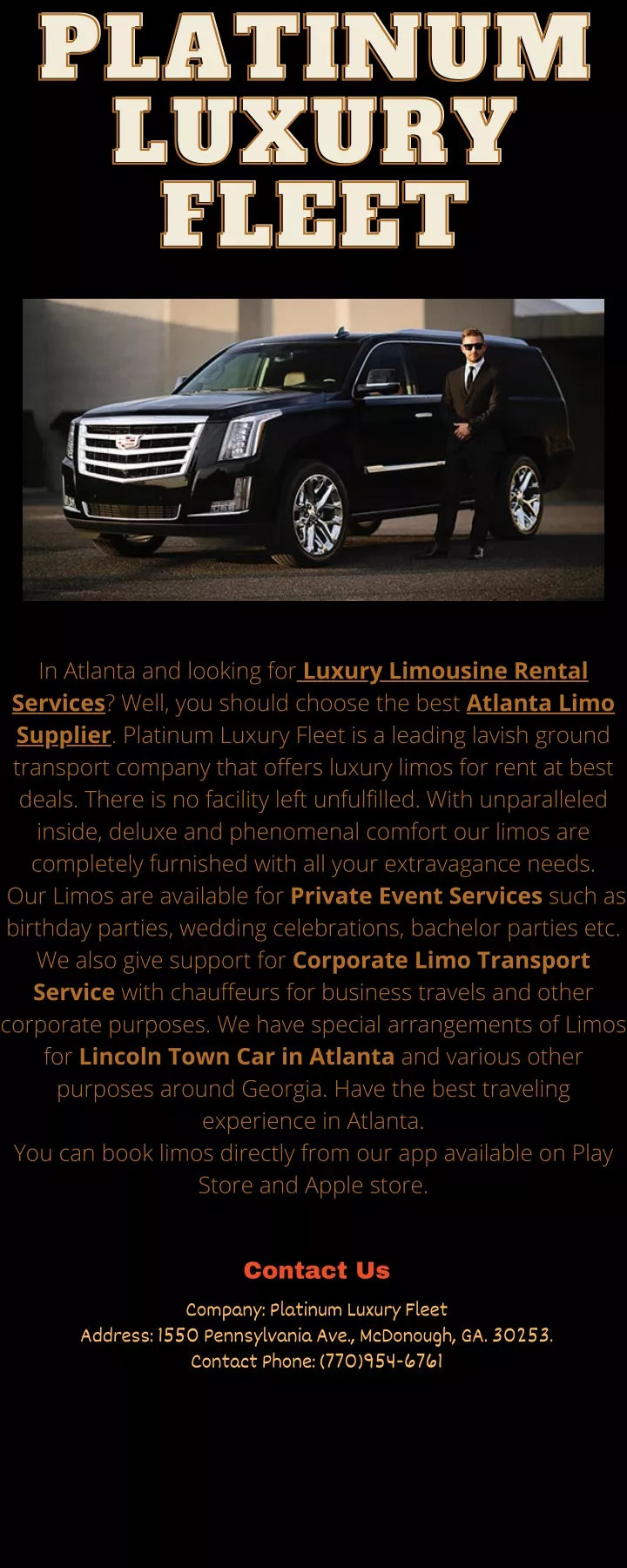 platinum platinum luxury luxury fleet fleet