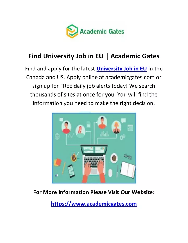 find university job in eu academic gates