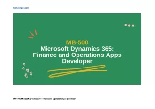 MB-500 - Complete Study Guidance Towards Effective Learning - ExamsEmpire
