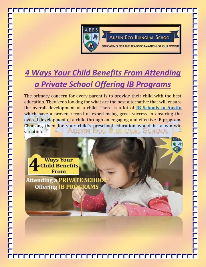 4 ways your child benefits from attending