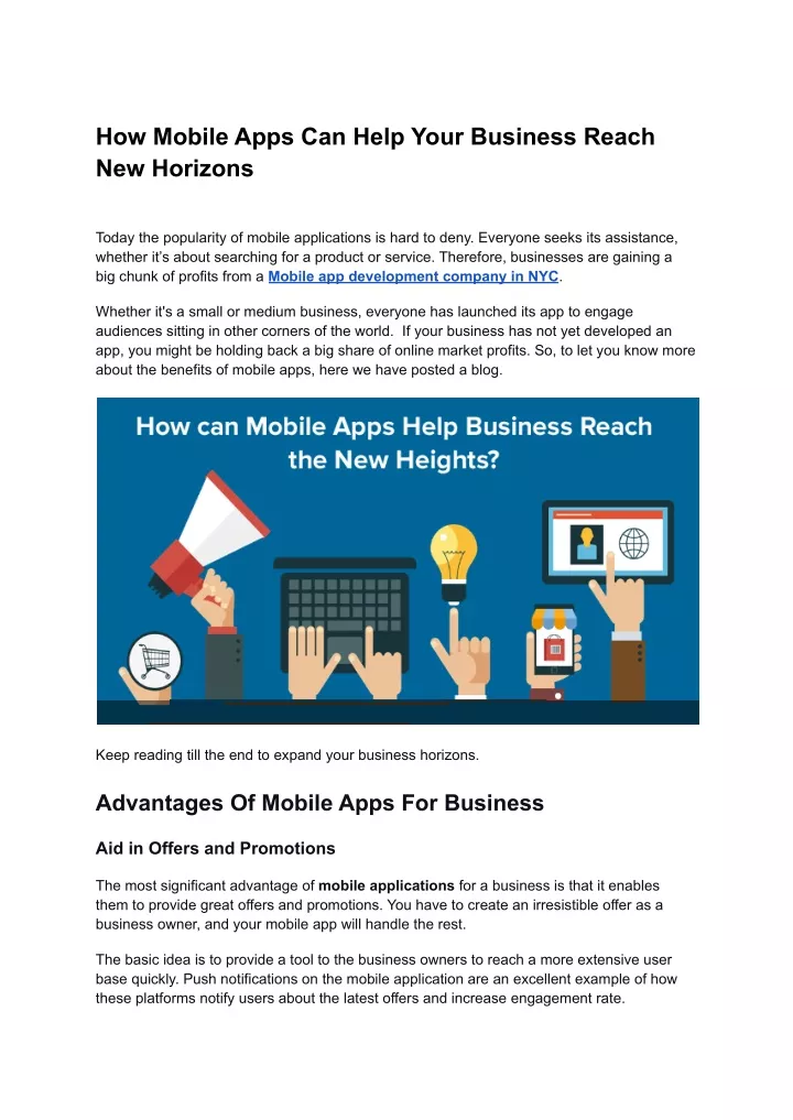 how mobile apps can help your business reach