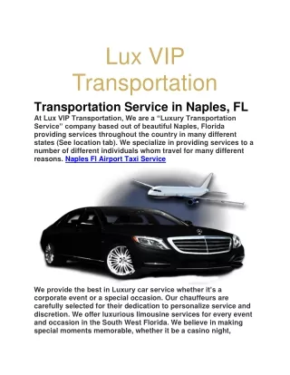 Florida Vip Transportation