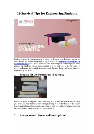 19 Survival Tips for Engineering Students