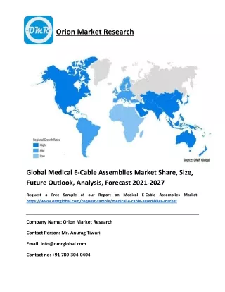 Global Medical E-Cable Assemblies Market Share, Size, Future Outlook, Analysis, Forecast 2021-2027