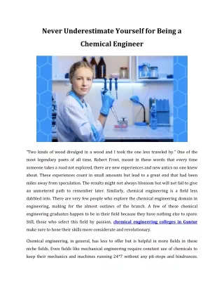 Chemical Engineer