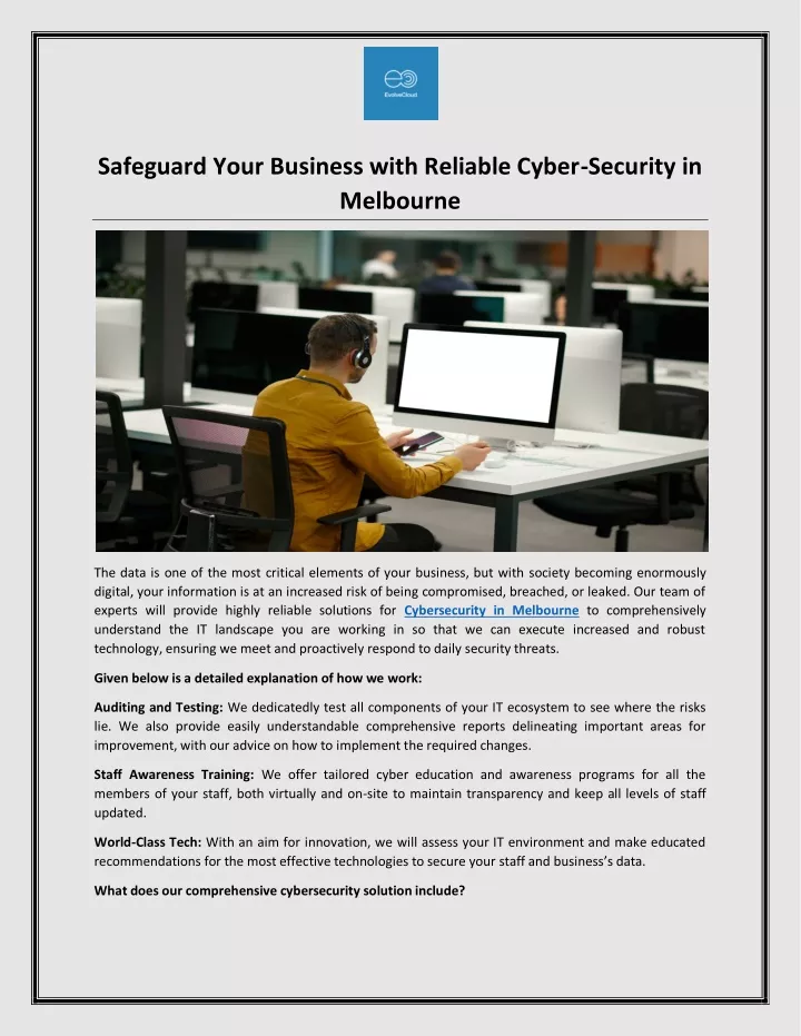 safeguard your business with reliable cyber
