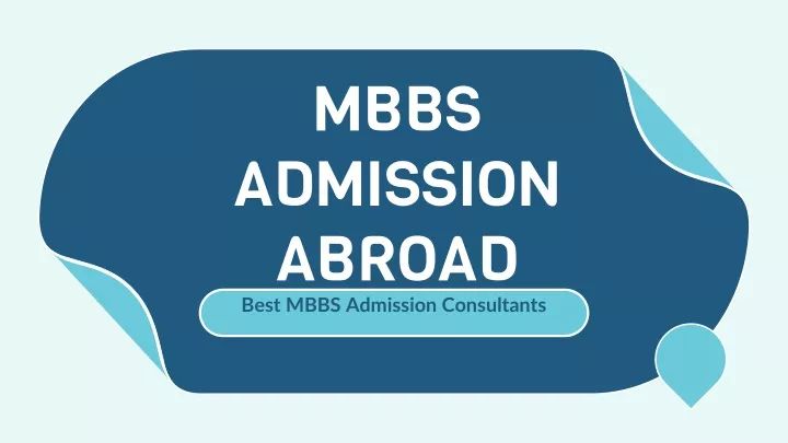 mbbs admission abroad