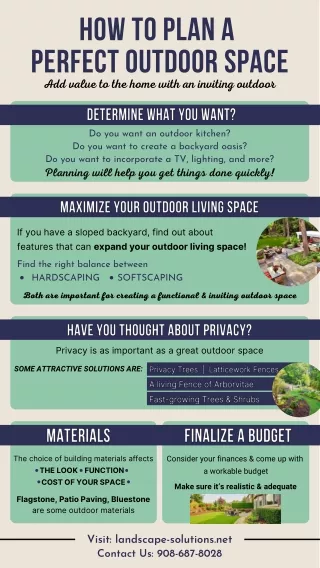 How To Plan A Perfect Outdoor Space