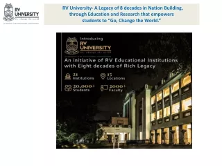 RV University: Study at the Best University in Bangalore | Top Private Universit