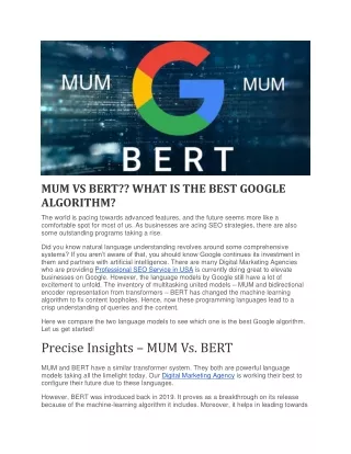 MUM VS BERT WHAT IS THE BEST GOOGLE ALGORITHM-converted