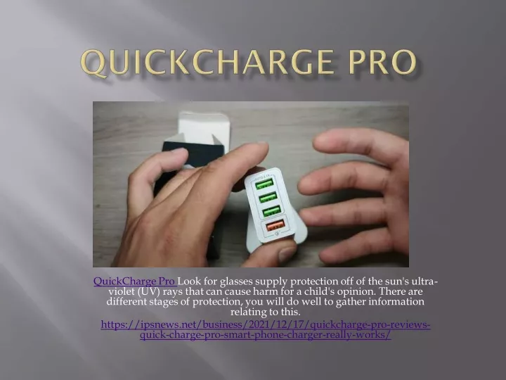 quickchargepro look for glasses supply protection