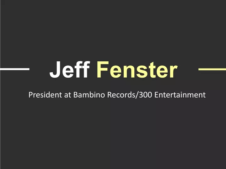 jeff fenster