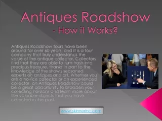 antiques roadshow how it works