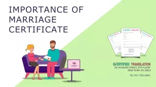 Importance of Marriage Certificate