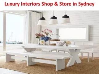Luxury Interiors Shop & Store in Sydney