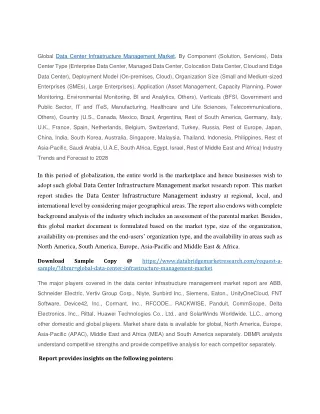 global data center infrastructure management
