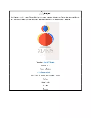 find the greatest nft crypto aspenlabs