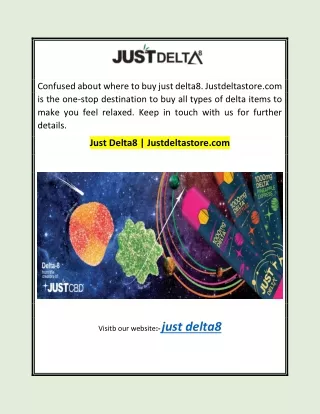 Just Delta8 | Justdeltastore.com