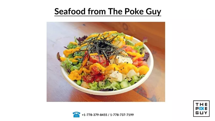 seafood from the poke guy