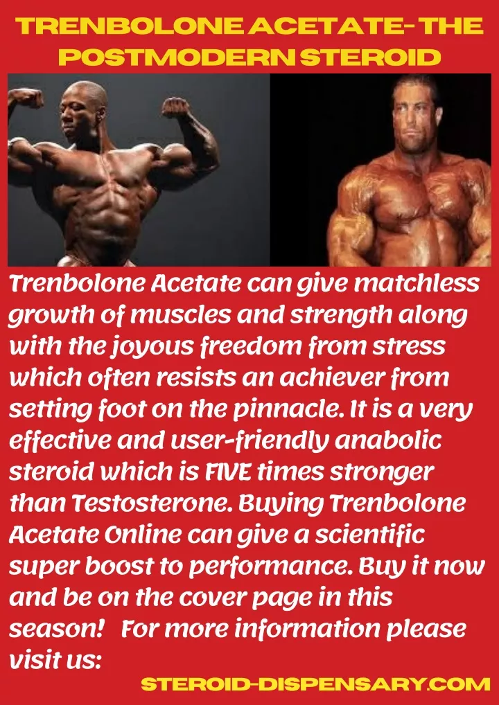 trenbolone acetate the postmodern steroid