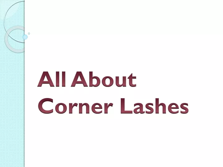 all about corner lashes