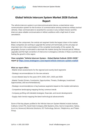 global vehicle intercom system market
