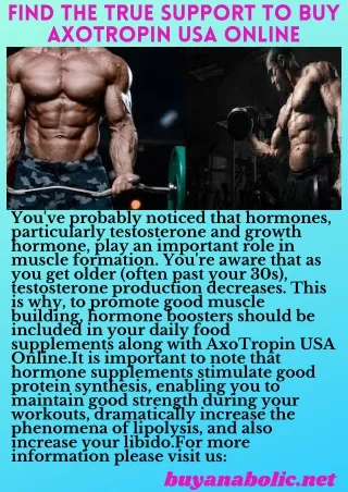 find the true support to buy axotropin usa online