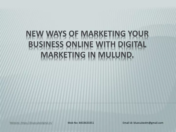 new ways of marketing your business online with digital marketing in mulund