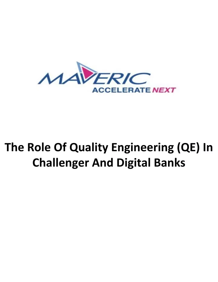 the role of quality engineering qe in challenger
