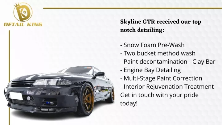 skyline gtr received our top notch detailing