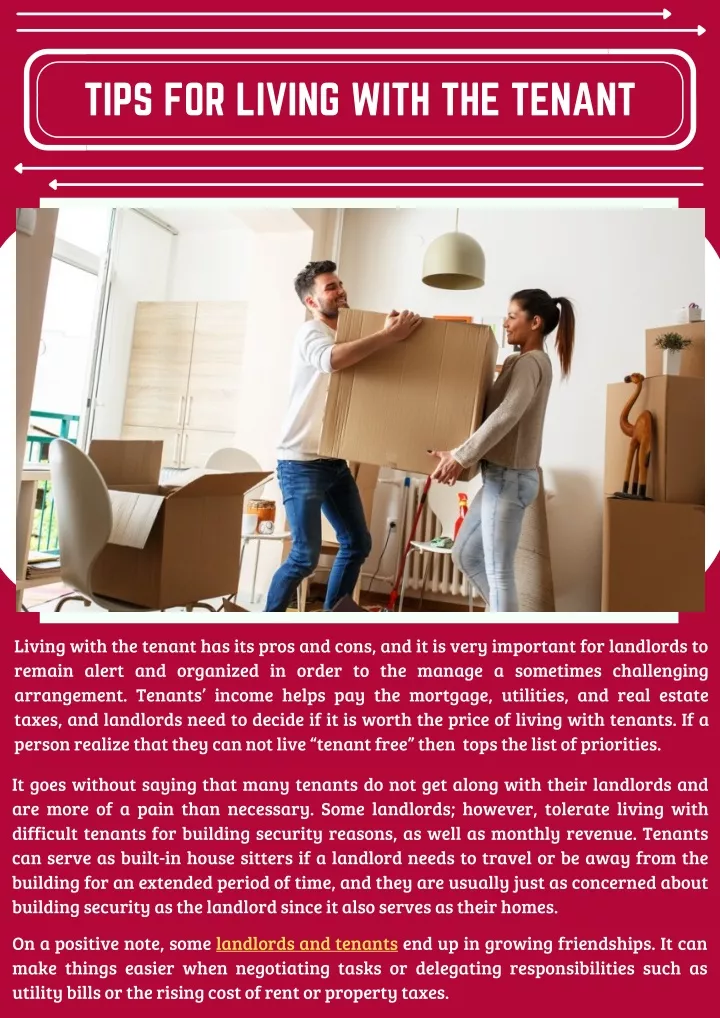 tips for living with the tenant