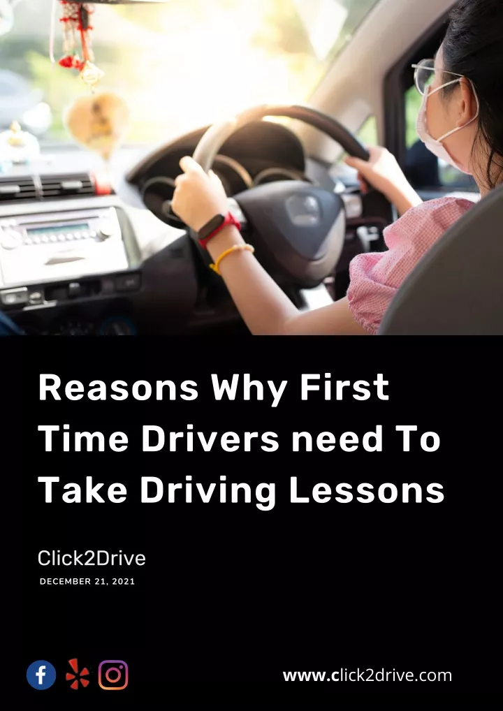 reasons why first time drivers need to take